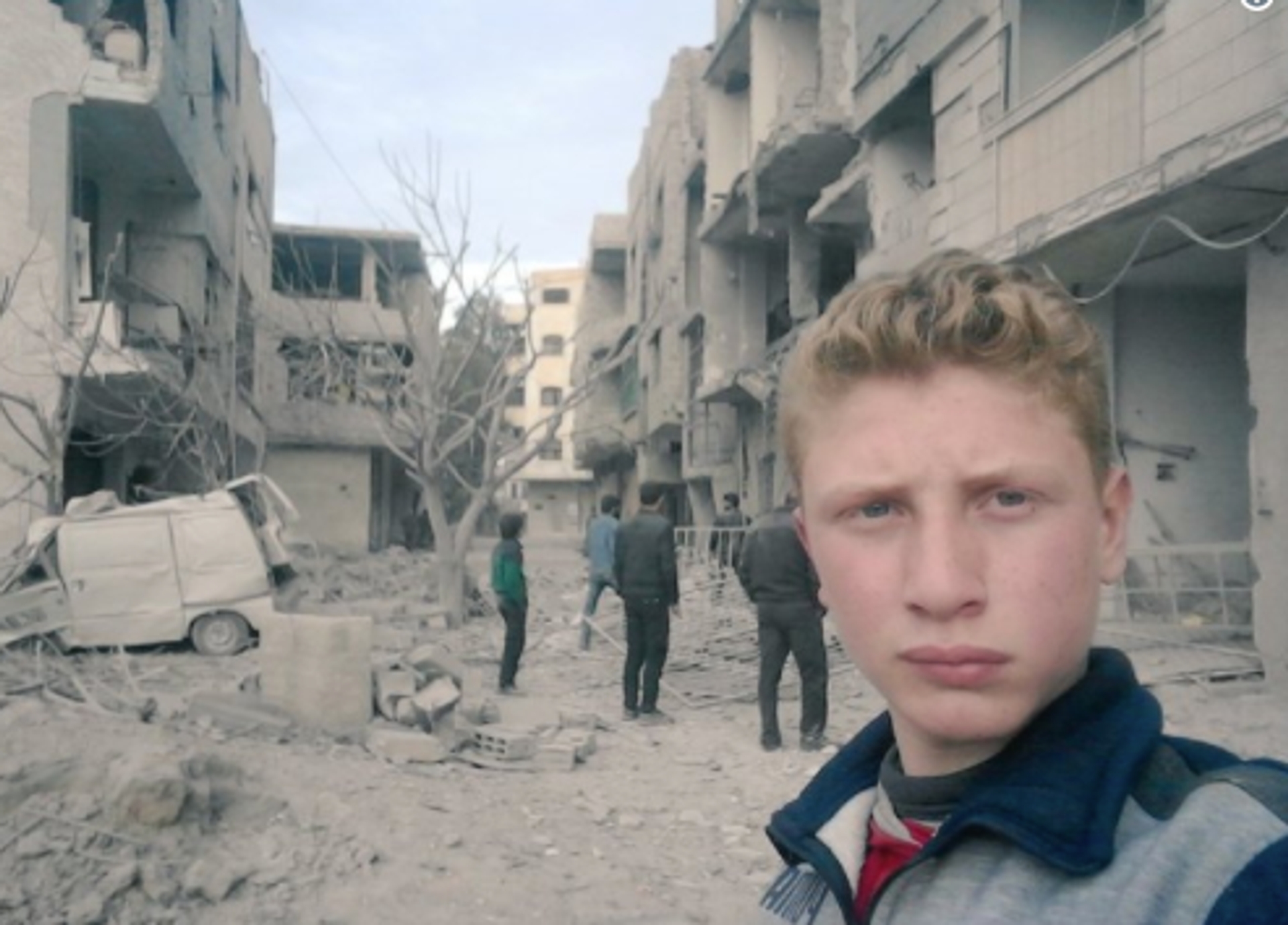 Afbeelding van 15-jarige Syrische jongen brengt oorlog in Syrië in beeld